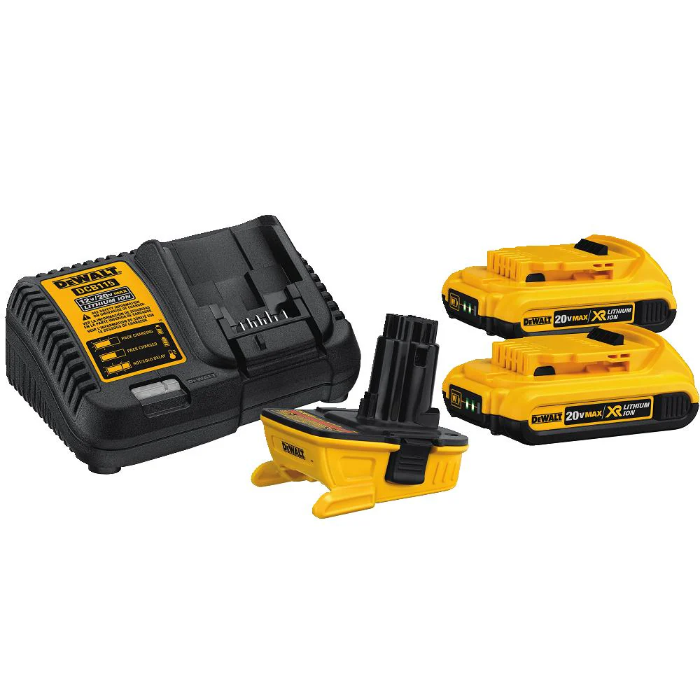 DeWalt DCA2203C 20V MAX Battery Adapter Kit for 18V Tools - Moutools