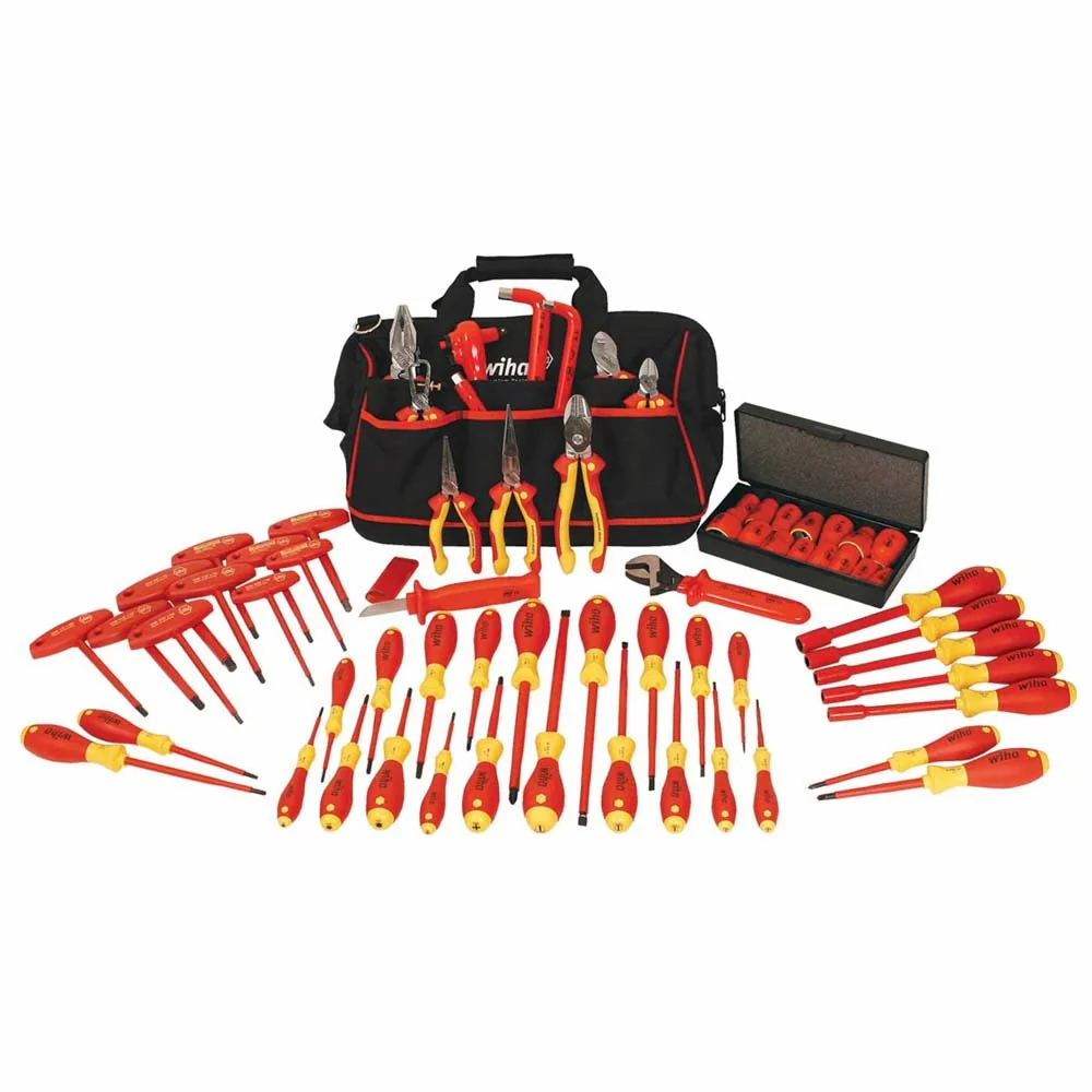 Wiha 32876 66 Piece Insulated Pliers-Cutters and Screwdriver Set - Moutools