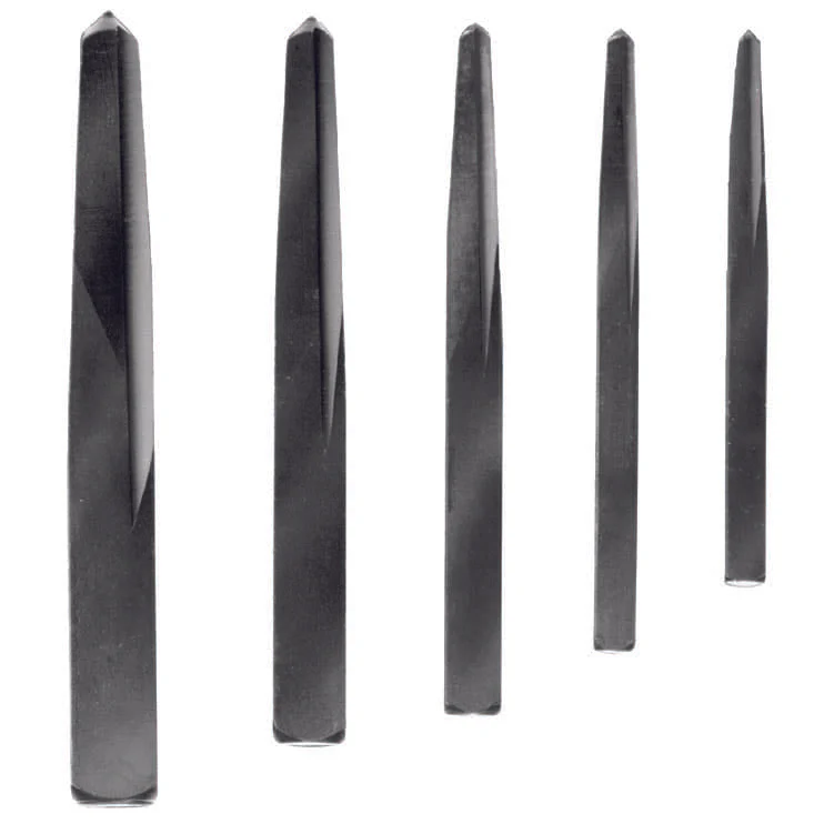 Bosch BSTE500 5 pc. Straight Flute High-Carbon Steel Screw Extractor Set - Moutools