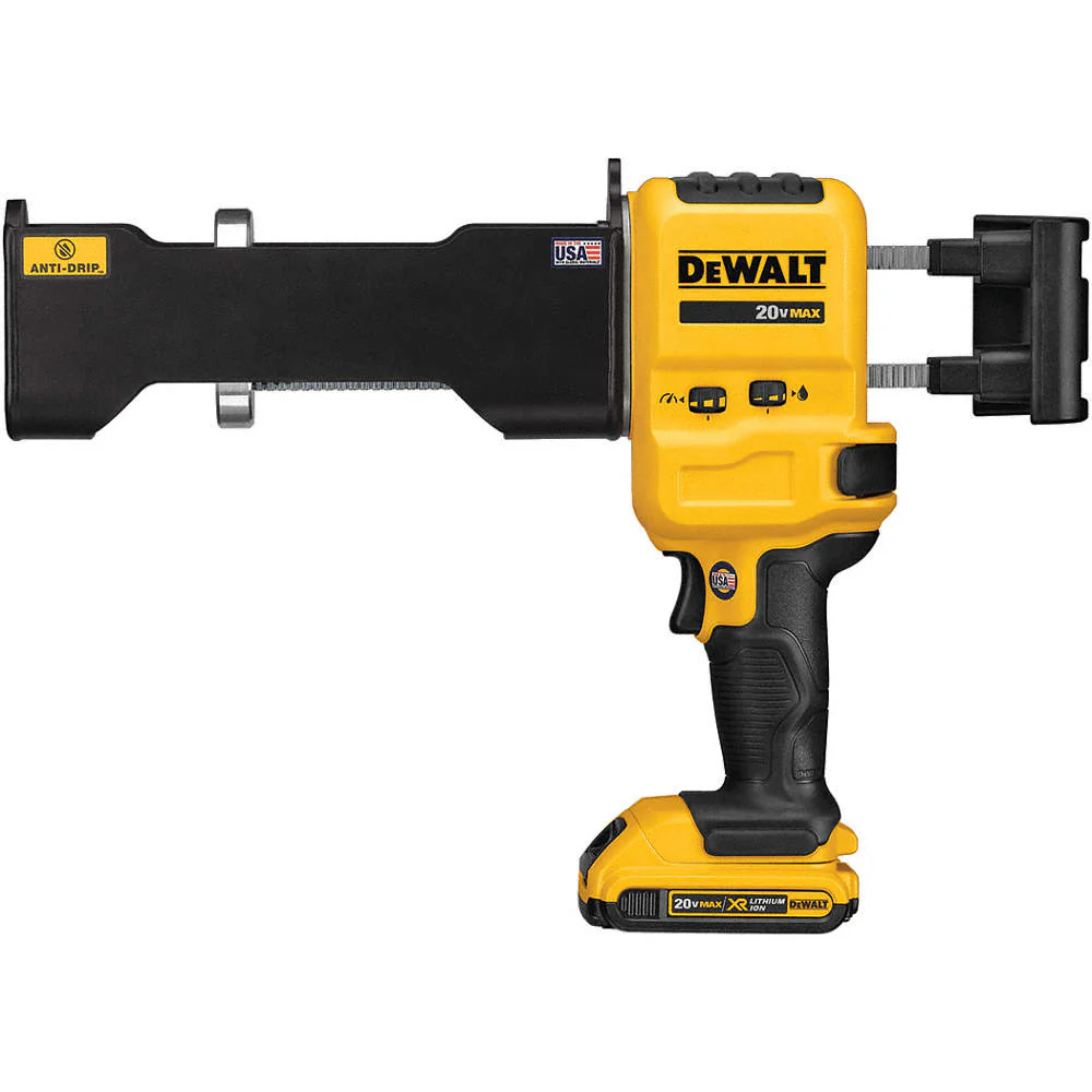 Dewalt DCE591B Cordless Dual Cartridge Caulk Gun, 20.0 V, Bare Tool, 21 oz. Capacity - Moutools
