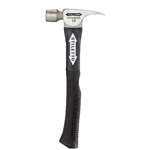 Stiletto FH10CF 10 oz Finish Hammer Curved With Fiberglass Handle - Moutools