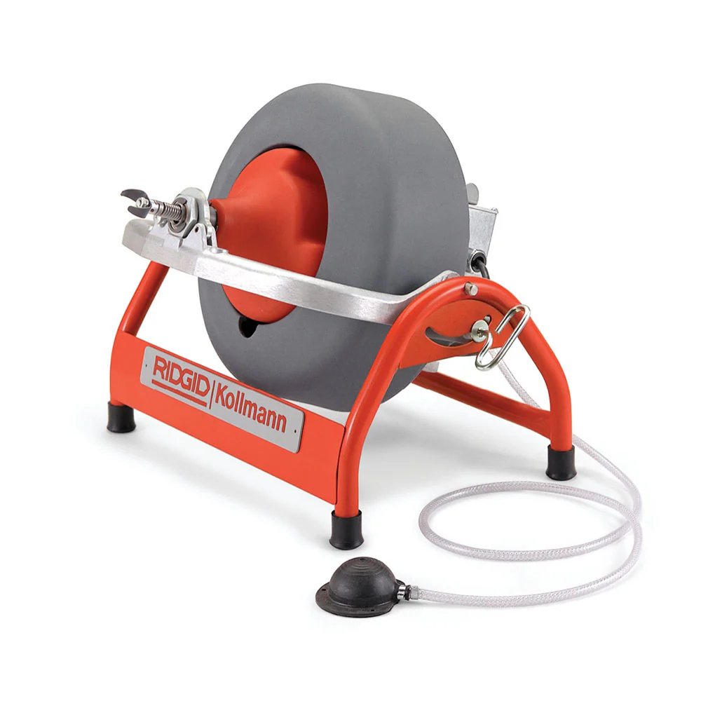 RIDGID 53107 K-3800 115V Heavy Duty Drum Machine with Drain Cleaning Gloves - Moutools