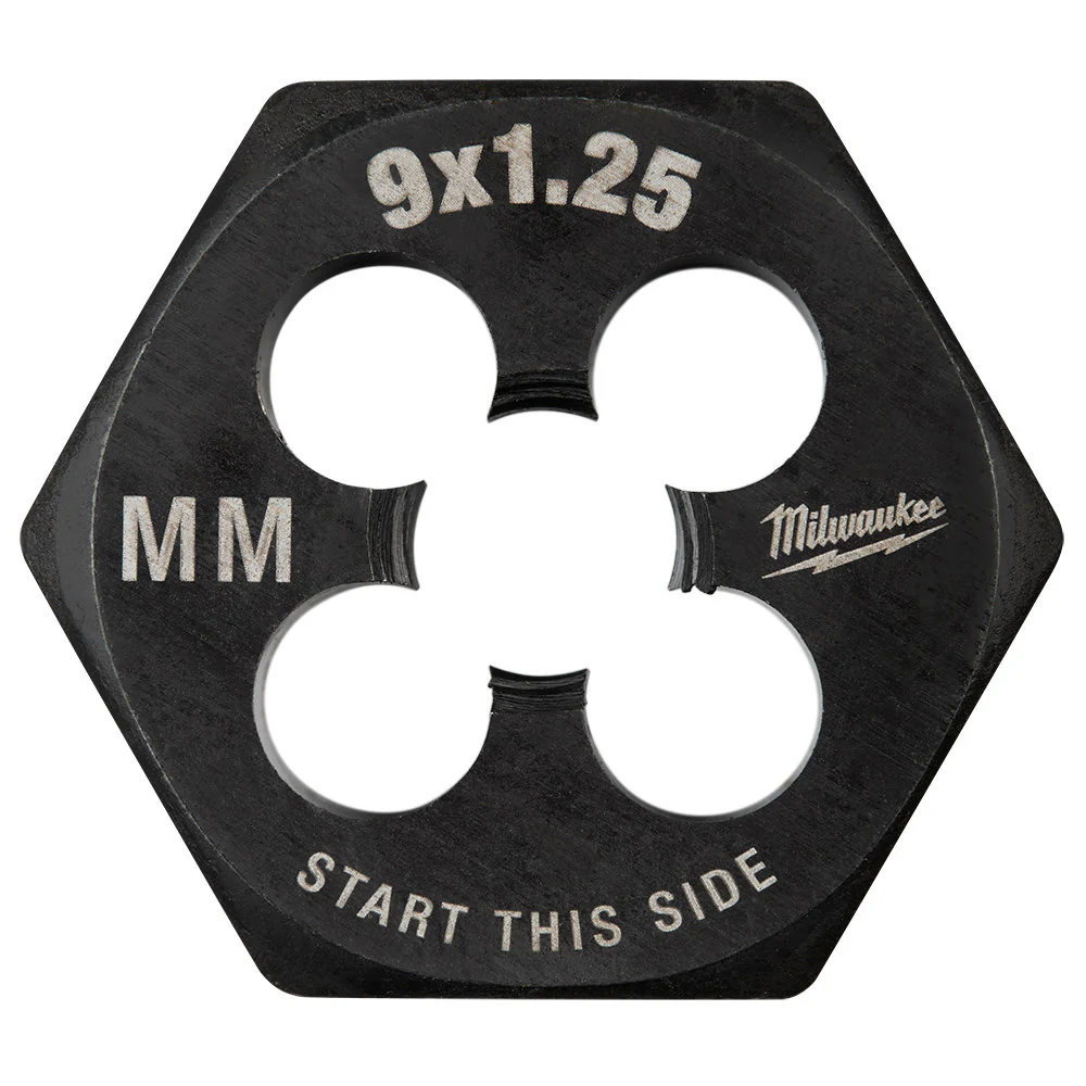 Milwaukee 49-57-5347 M9-1.25 mm 1-Inch Hex Threading Die - Moutools