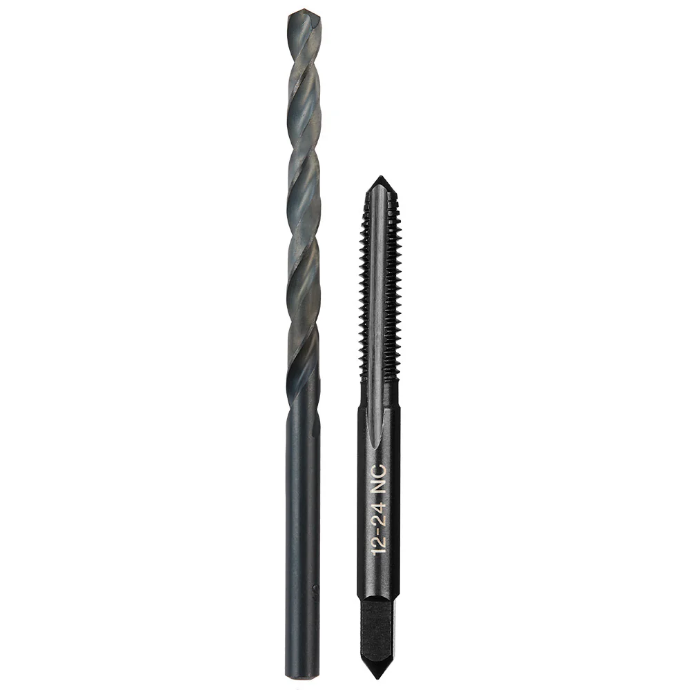 Milwaukee 49-57-5530 12-24 NC Straight Flute Plug Tap & #16 Drill Bit - Moutools