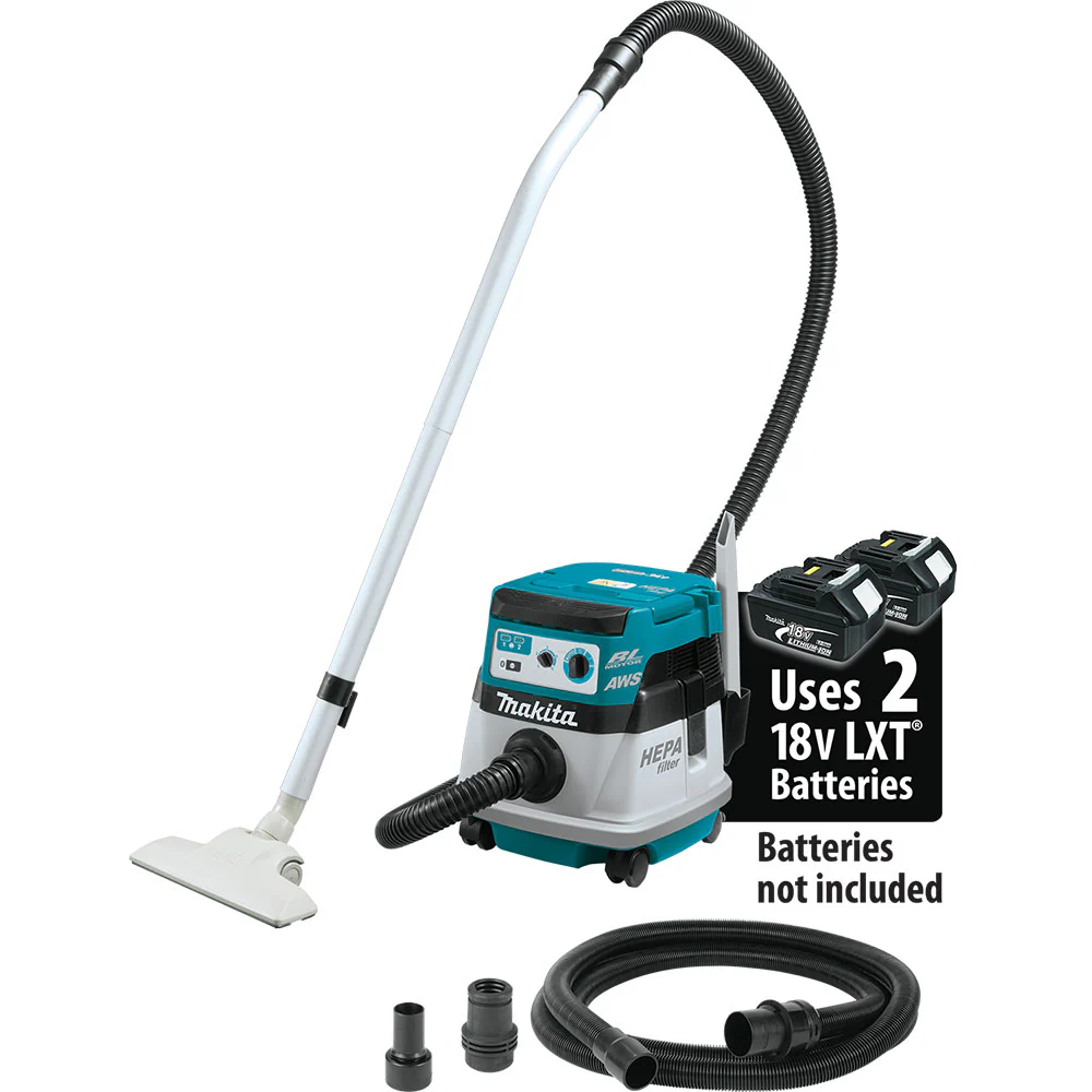 Makita XCV08Z 18V X2 LXT Dry Dust Extractor/Vacuum, AWS™ (Tool Only) - Moutools