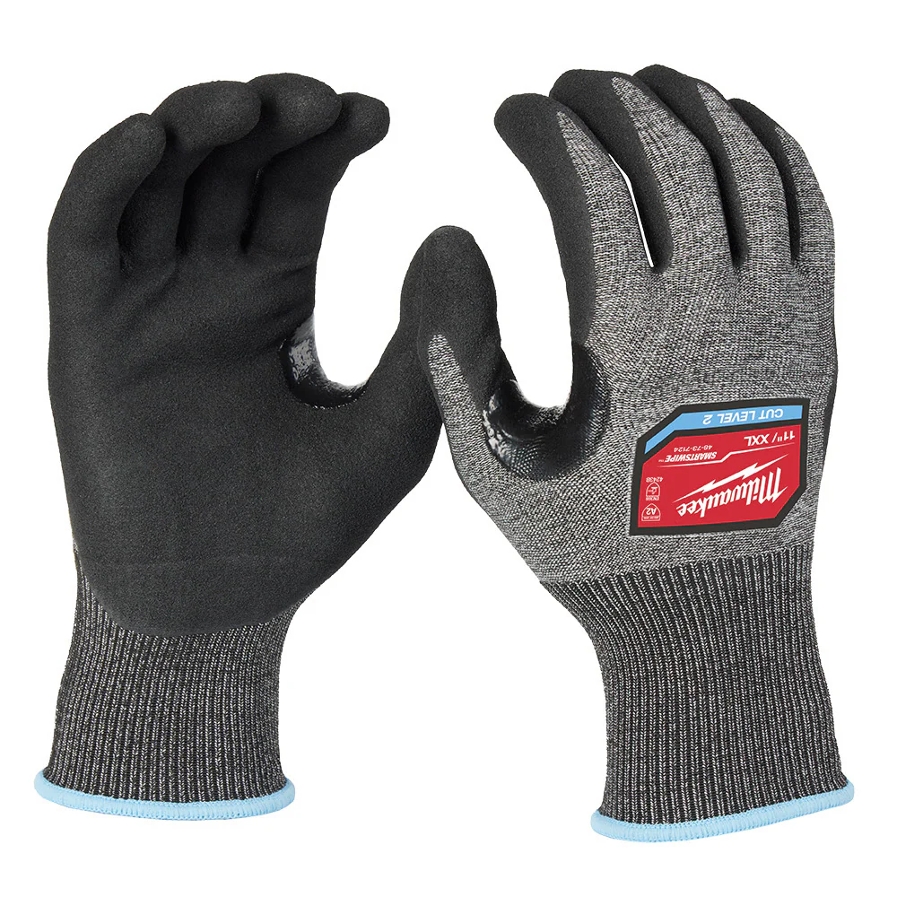 Milwaukee 48-73-7124 Cut Level 2 High-Dexterity Nitrile Dipped Gloves - XXL - Moutools