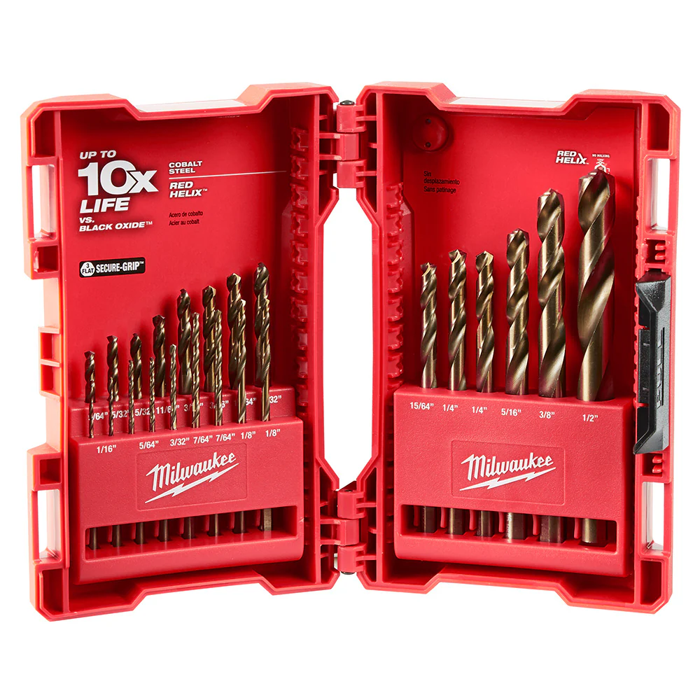 Milwaukee 48-89-2338 Red Helix Cobalt 23pc Drill Bit Set - Moutools