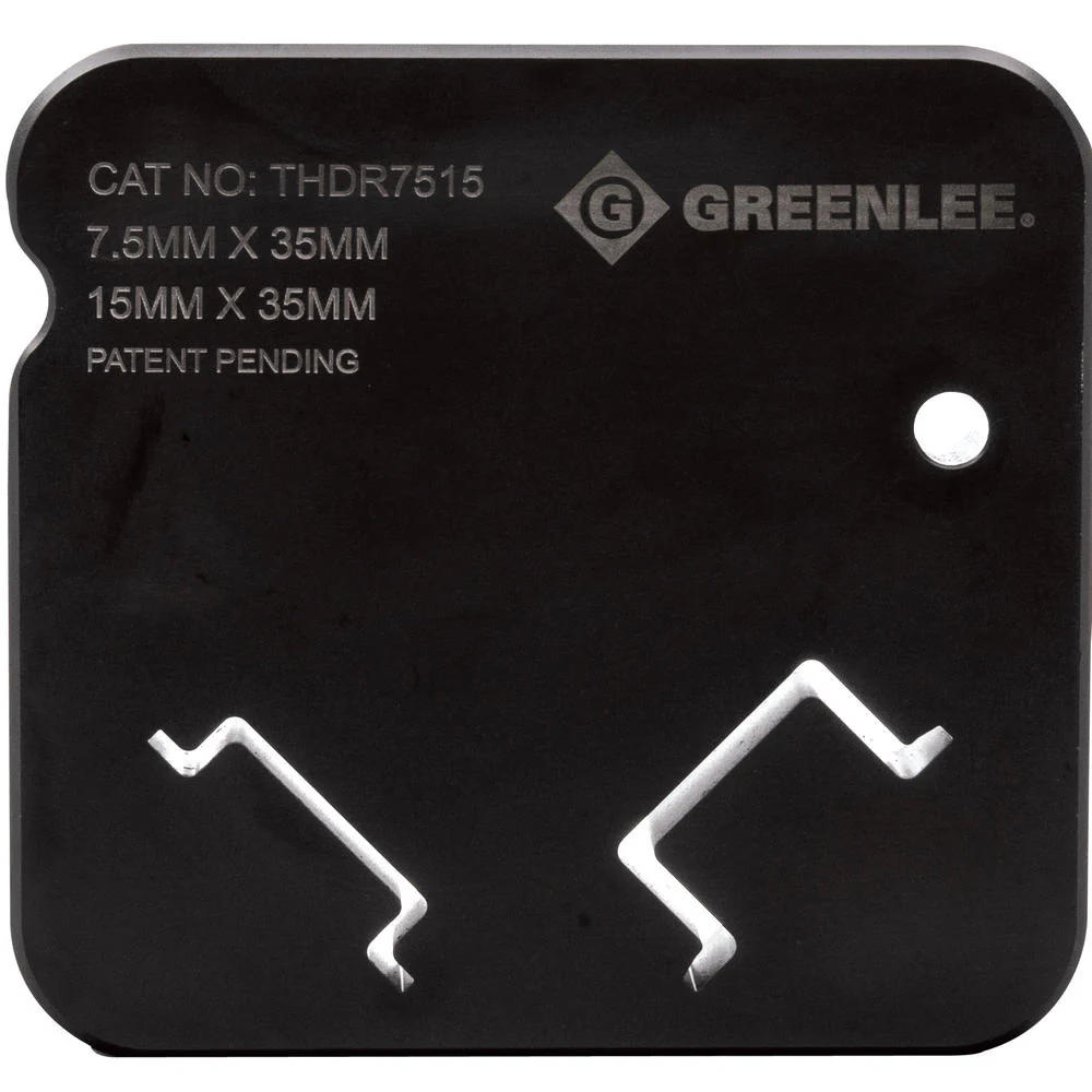 Greenlee THDR7515 Top-Hat DIN Rail 7.5mm & 15mm x 35mm Die Set (Dual-Profile) - Moutools