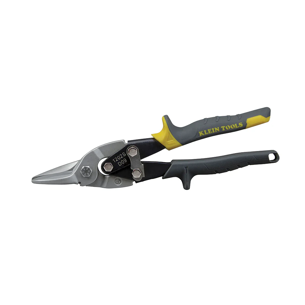 Klein Tools 1202S Aviation Snips with Wire Cutter, Straight - Moutools