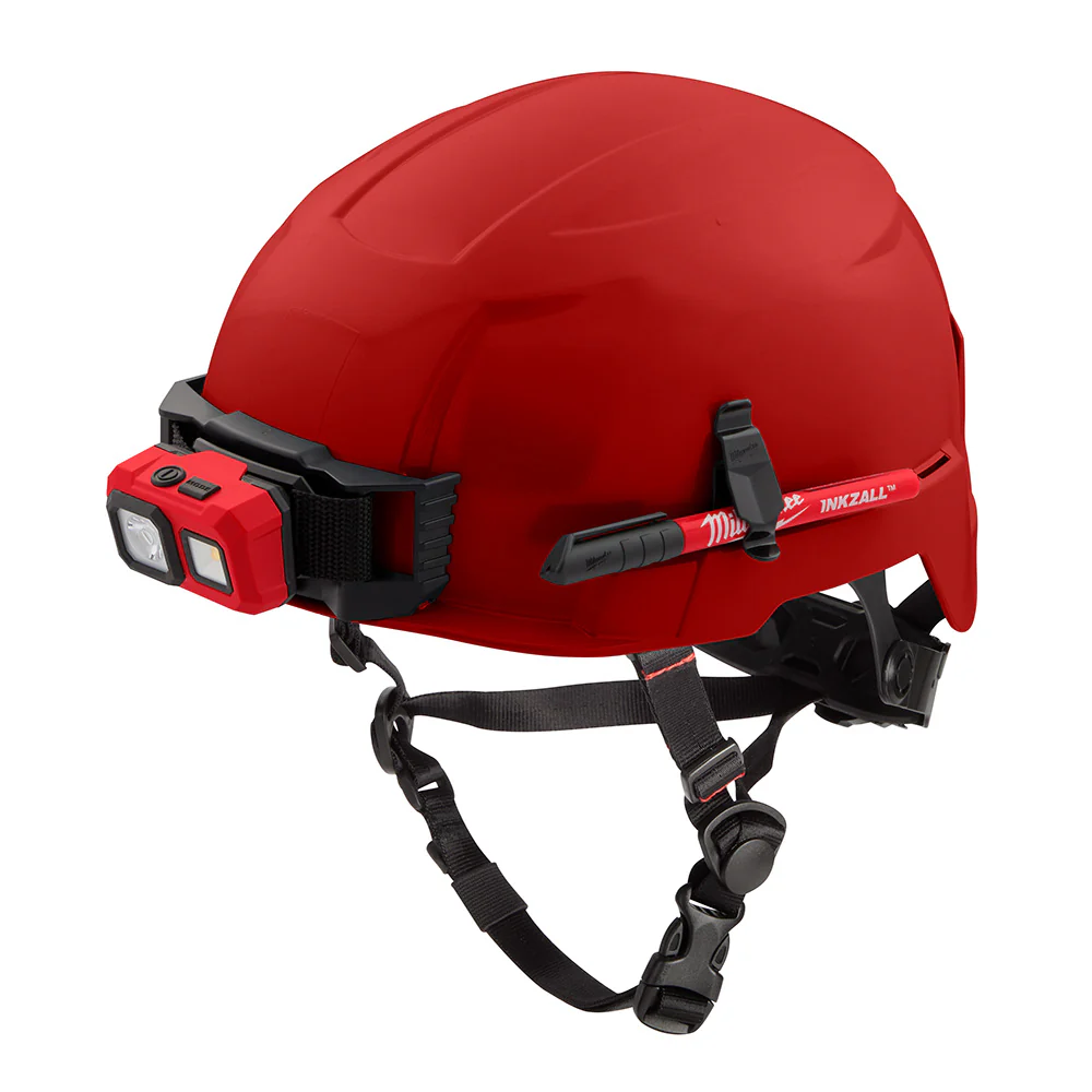 Milwaukee 48-73-1309 BOLT Red Safety Helmet (USA) - Type 2, Class E, Non-Vented - Moutools