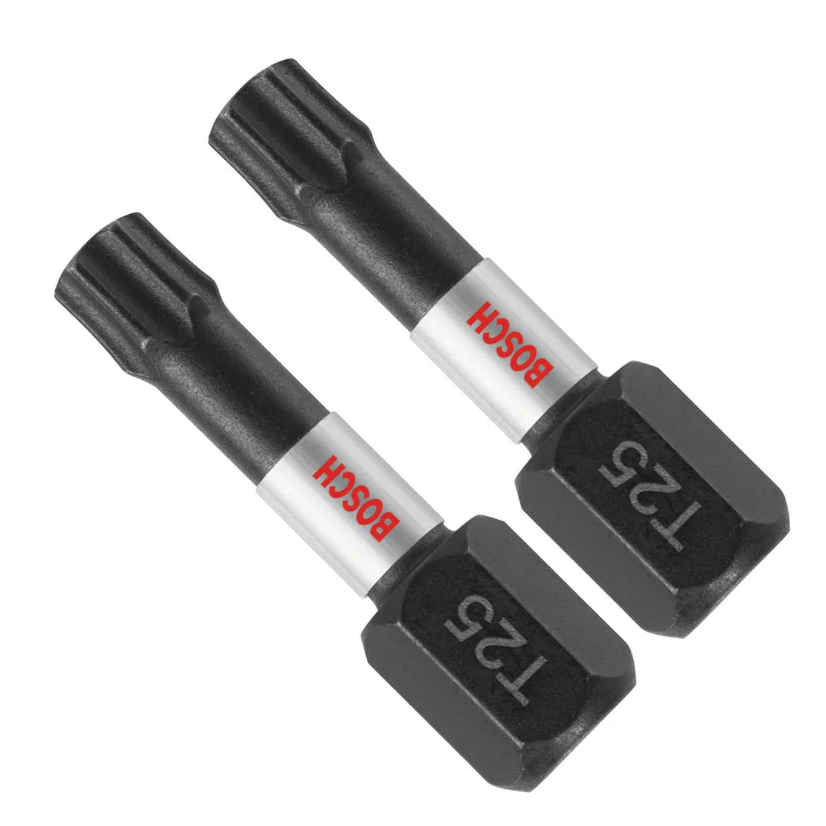Bosch ITT25102 2 pc. Impact Tough 1 In. Torx #25 Insert Bits - Moutools