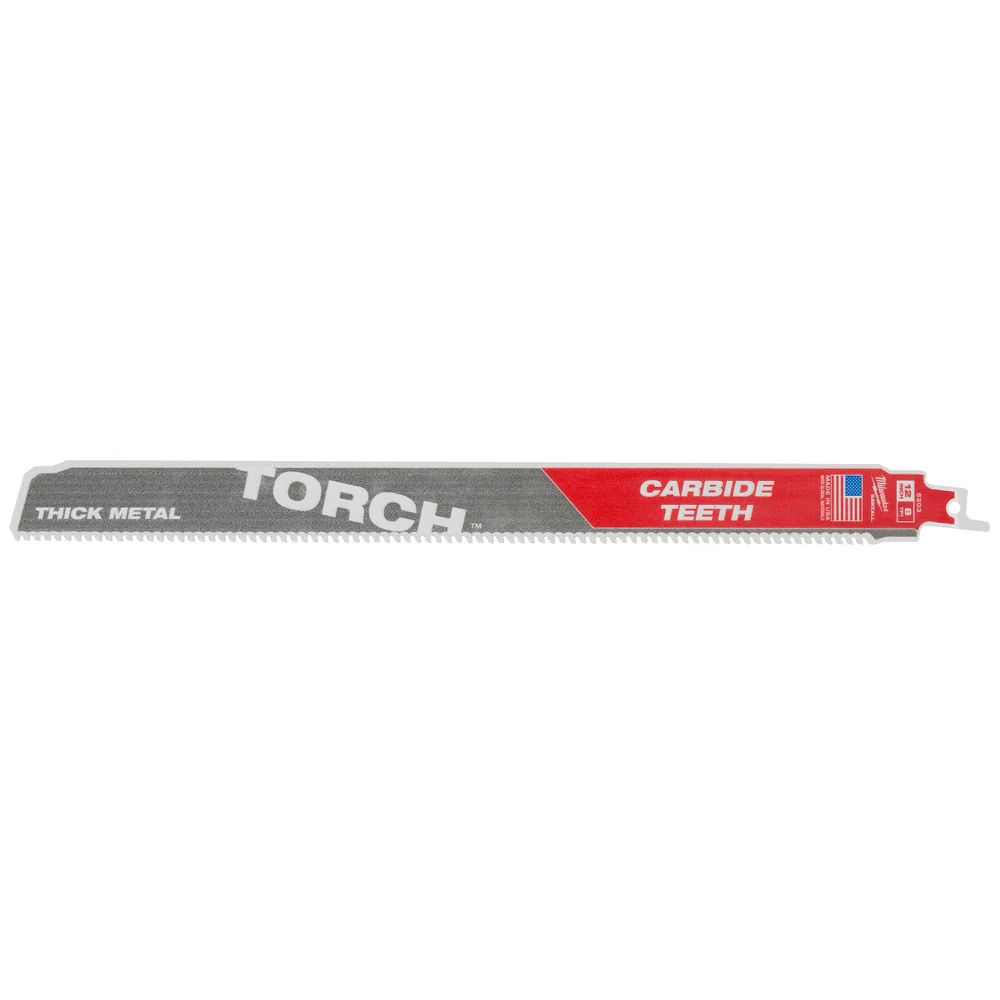 Milwaukee 48-00-5503 12” 7TPI The TORCH™ with Carbide Teeth SAWZALL® Blade 5PK - Moutools