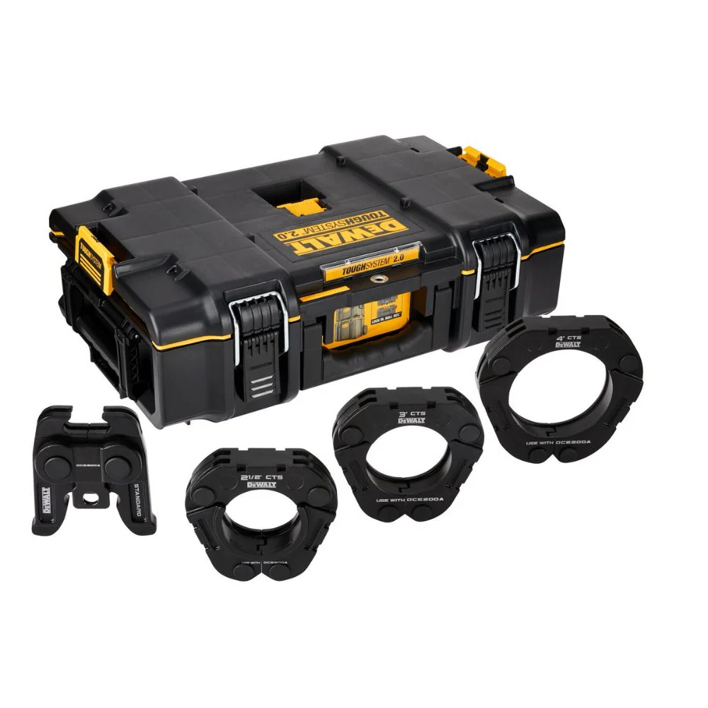 DEWALT DCE201K 2-1/2 in. to 4 in. Standard CTS Press Rings and Actuator Kit - Moutools