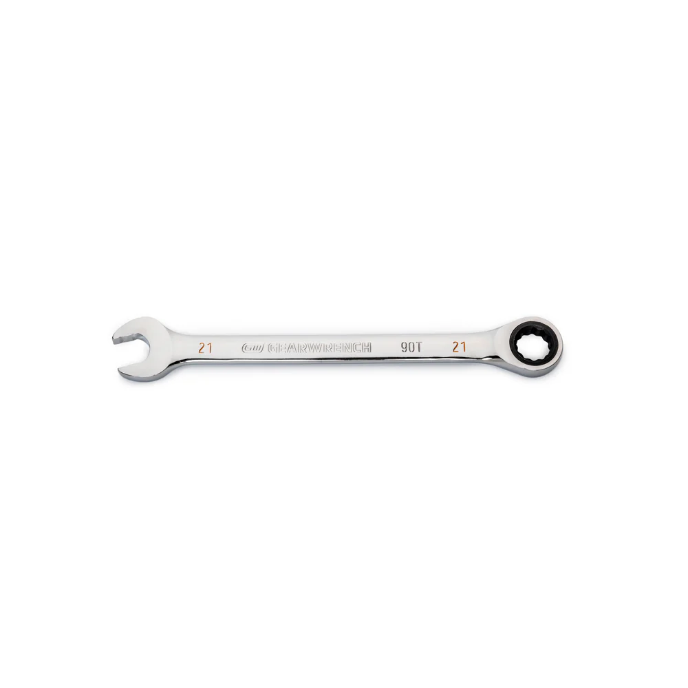 GearWrench 86921 21mm 90-Tooth 12 Point Ratcheting Combination Wrench - Moutools