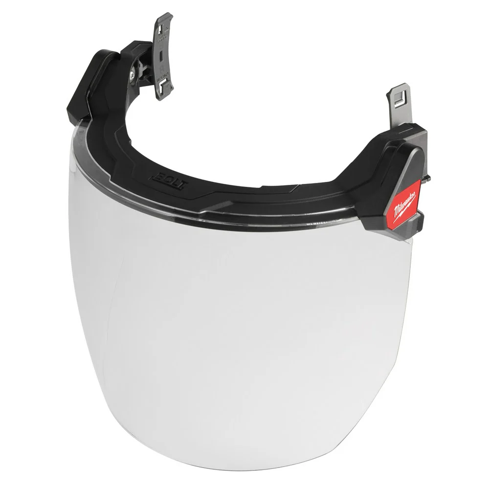 Milwaukee 48-73-1420 BOLT Full Face Shield - Clear Dual Coat Lens (Compatible with Milwaukee Safety Helmets & Hard Hats) - Moutools