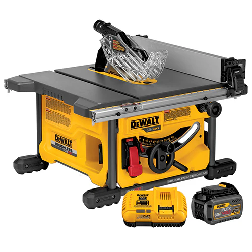 DeWalt DCS7485T1 60V MAX FlexVolt Brushless Table Saw with Battery & Charger - Moutools