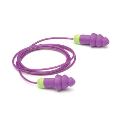 Moldex 6404 Rockets Reusable Earplugs, Corded in Bag, NRR 27dB, 50 Pairs per Box - Moutools