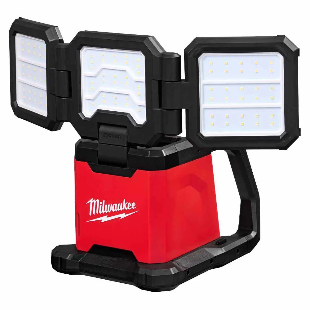 Milwaukee 2368-20 M18 ROVER Dual Power Triple-Panel Flood & Area Light - Moutools