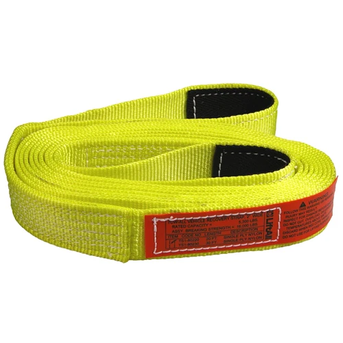 Lift All TS1802DX20 1-Ply Polyester Web Tow Strap Flat Eye & Eye, 2
