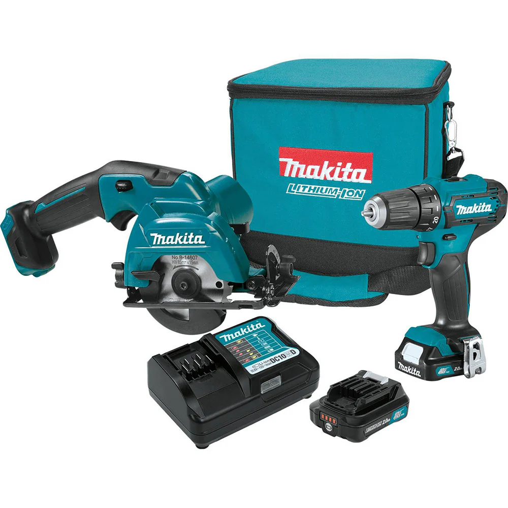 Makita CT233R 12V Max CXT Lithium-Ion Cordless 2-Pc. Combo Kit (2.0Ah) - Moutools
