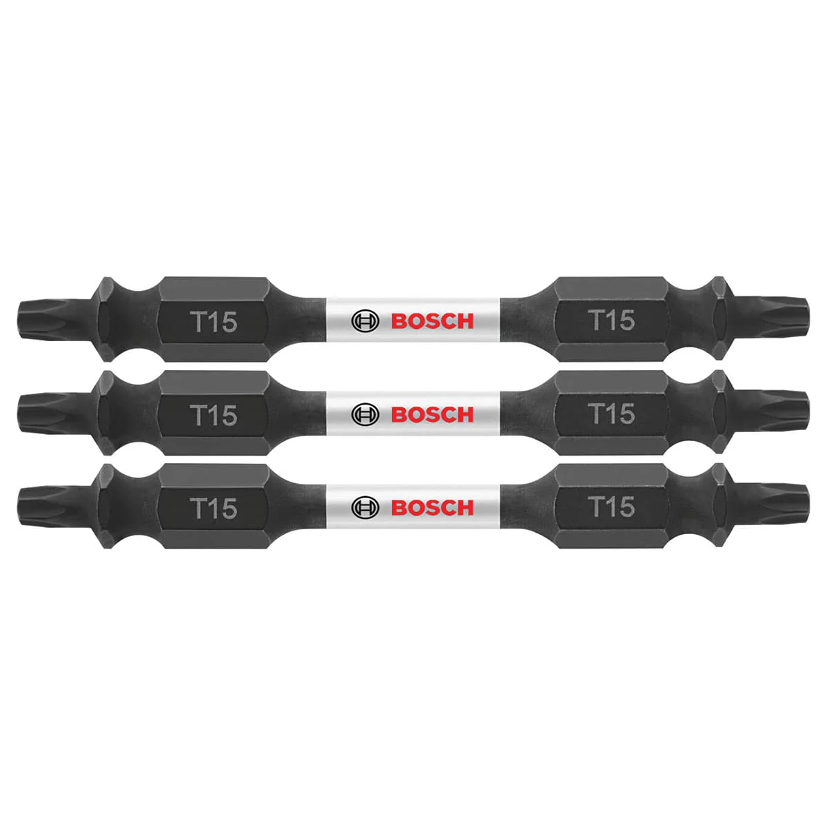 Bosch ITDET152503 3 pc. Impact Tough 2.5 In. Torx #15 Double-Ended Bits - Moutools