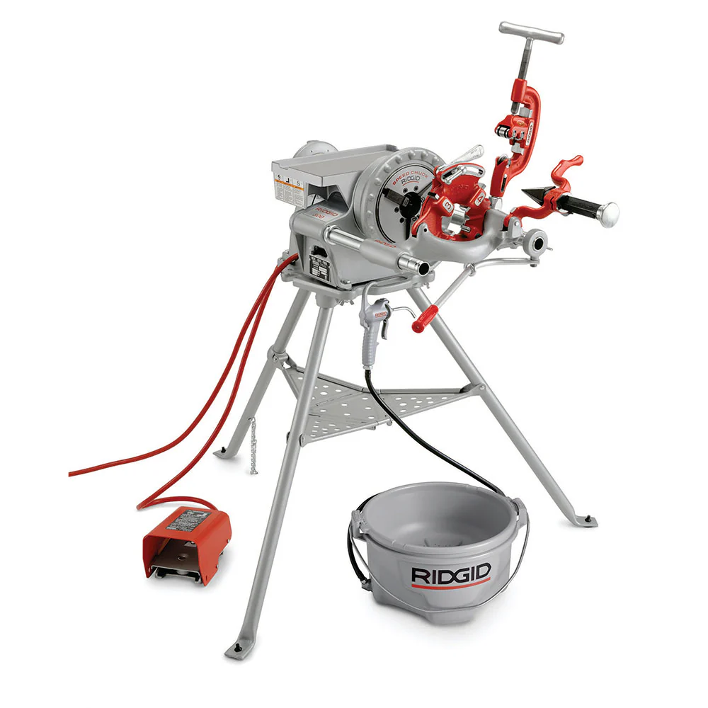 RIDGID 15682 300 Complete (38 RPM) Pipe Threading Machine - Moutools