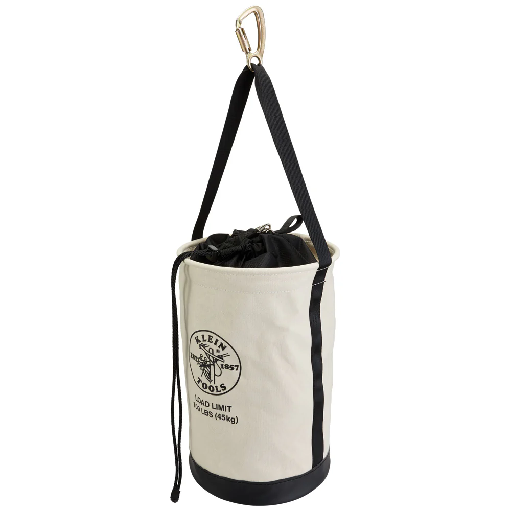 Klein 5114DSC22 Heavy Duty Drawstring Close Bucket, 22-Inch - Moutools