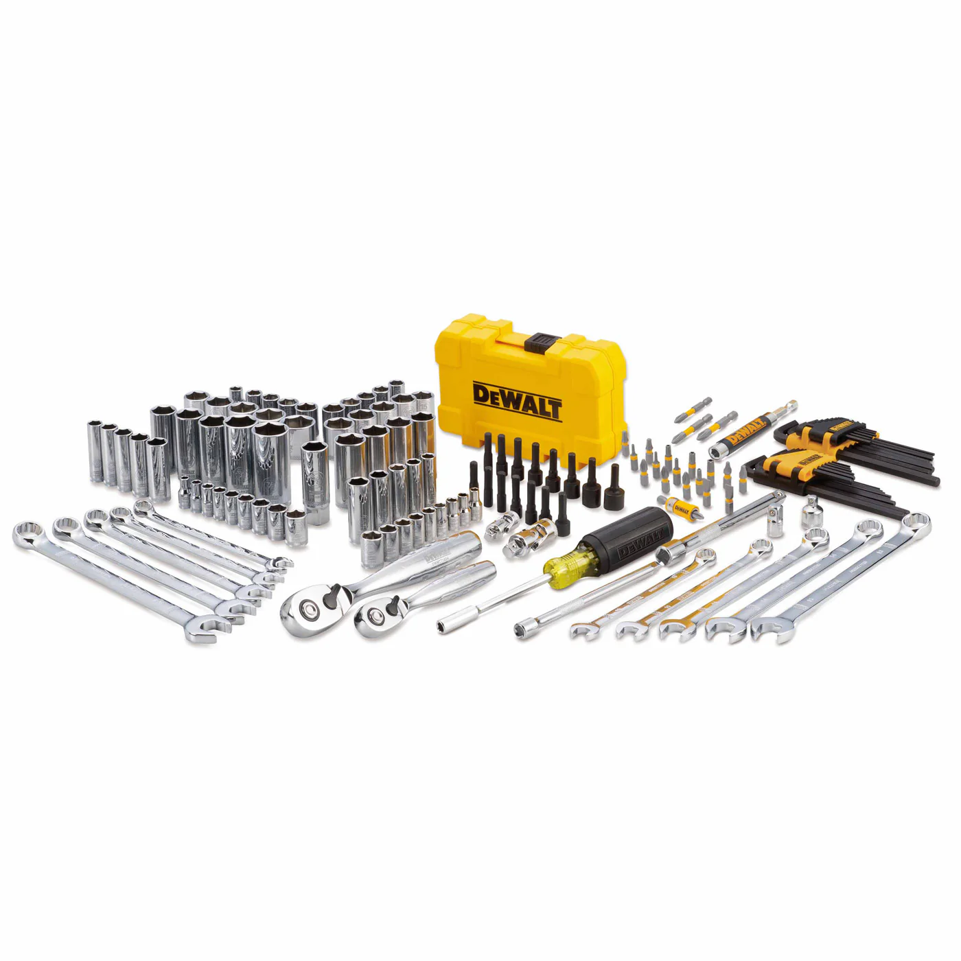 Dewalt DWMT73802 142 Piece Mechanics Hand Tool Set with Case - Moutools