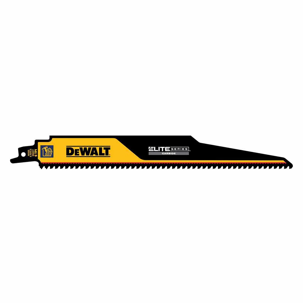 DeWalt DWAR956CT-3 Elite Series 3-Pack Carbide Tipped 9-in 6-TPI Demolition Reciprocating Saw Blade - Moutools