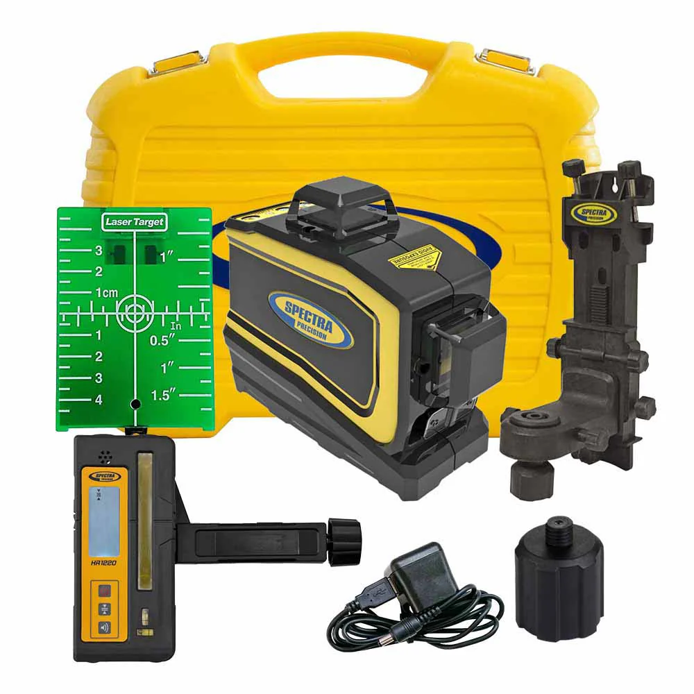 Spectra LT58G-2 Green Ceiling Laser Tool with 2 Green Vertical Beams, HR1220 - Moutools