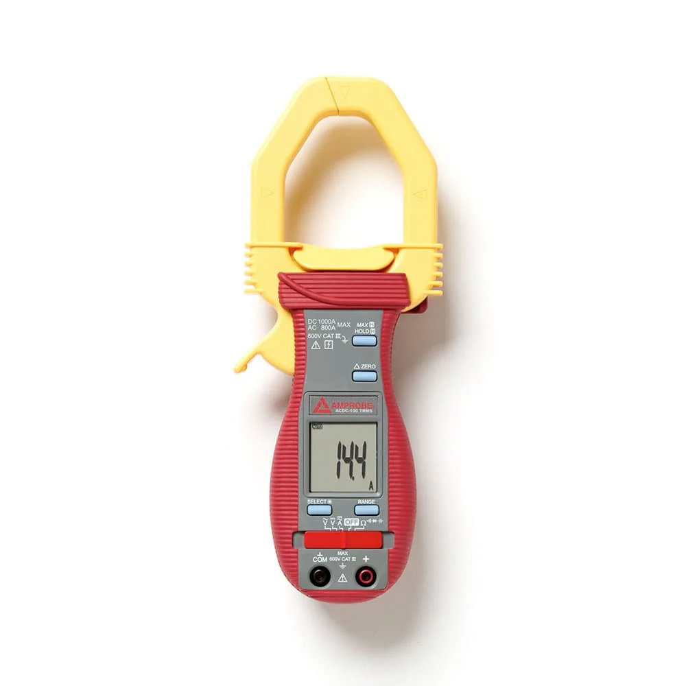 Amprobe 2740465 ACDC-100 TRMS 1000A AC/DC Digital Clamp Meter with Capacitance and Resistance - Moutools