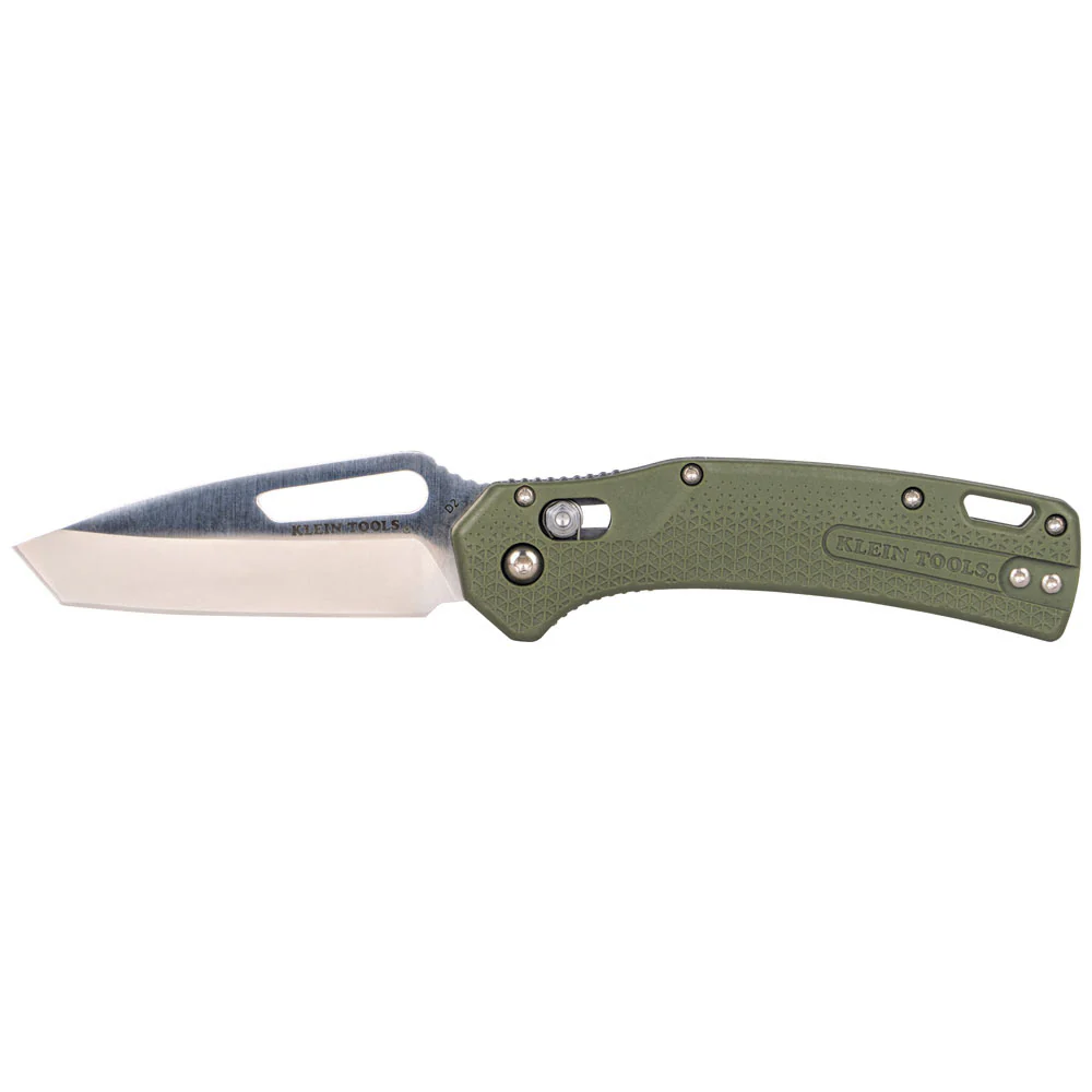 Klein OGK001GNT KTO Resurgence Knife, Tanto Blade, Moss Green Handle - Moutools