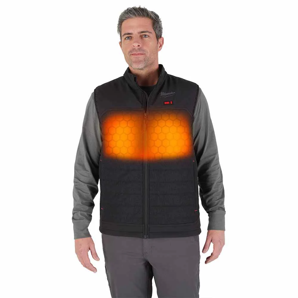 Milwaukee M300B-20 M12 Heated Black Axis Vest Only - Moutools