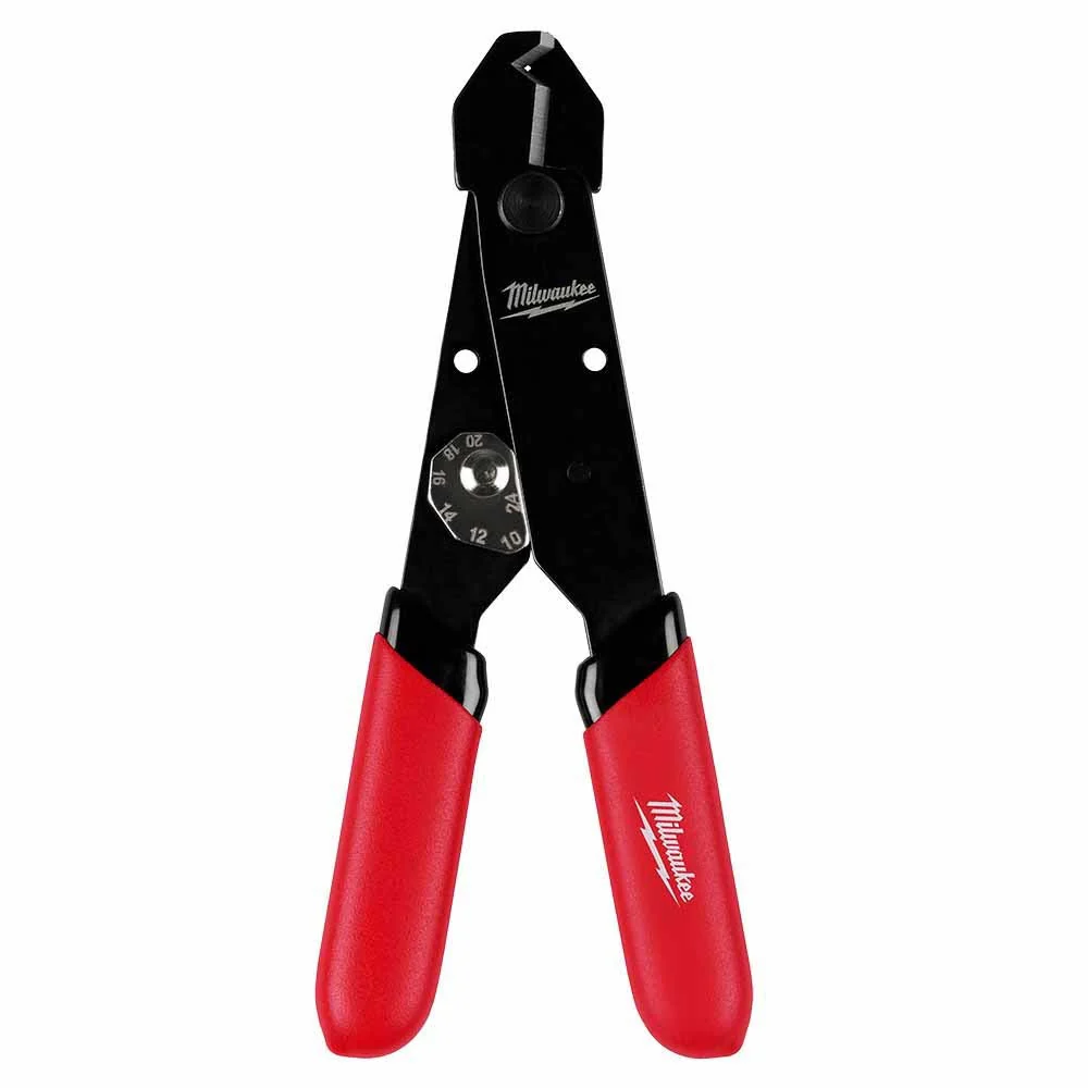Milwaukee 48-22-3040 12-24 AWG Adjustable Compact Wire Stripper & Cutter - Moutools