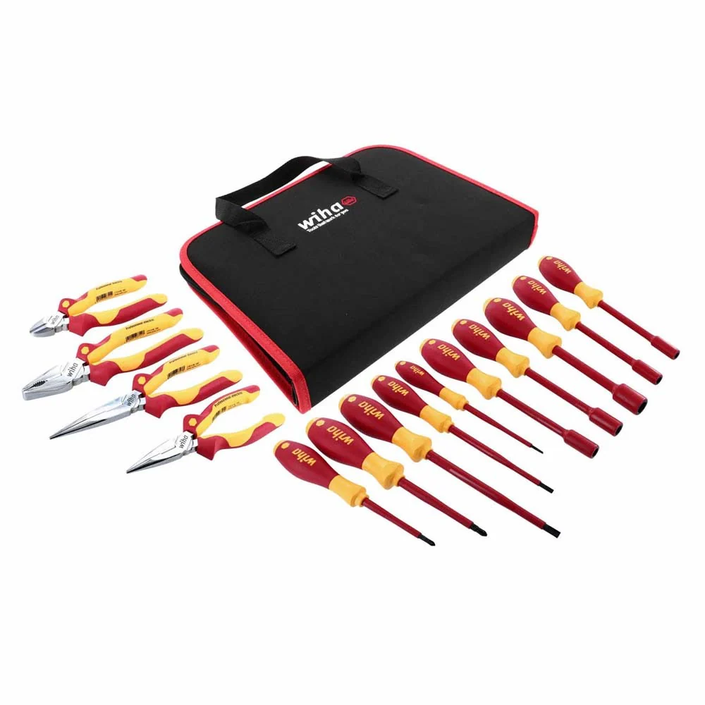 Wiha 32192 14 Piece Insulated SoftFinish Screwdriver Set - Moutools
