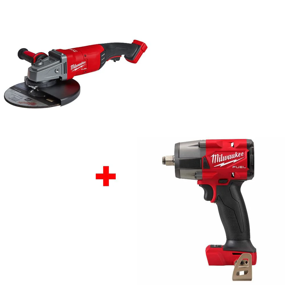 Milwaukee 2785-20 M18 FUEL Angle Grinder w/ FREE 2962-20 M18 Impact Wrench - Moutools