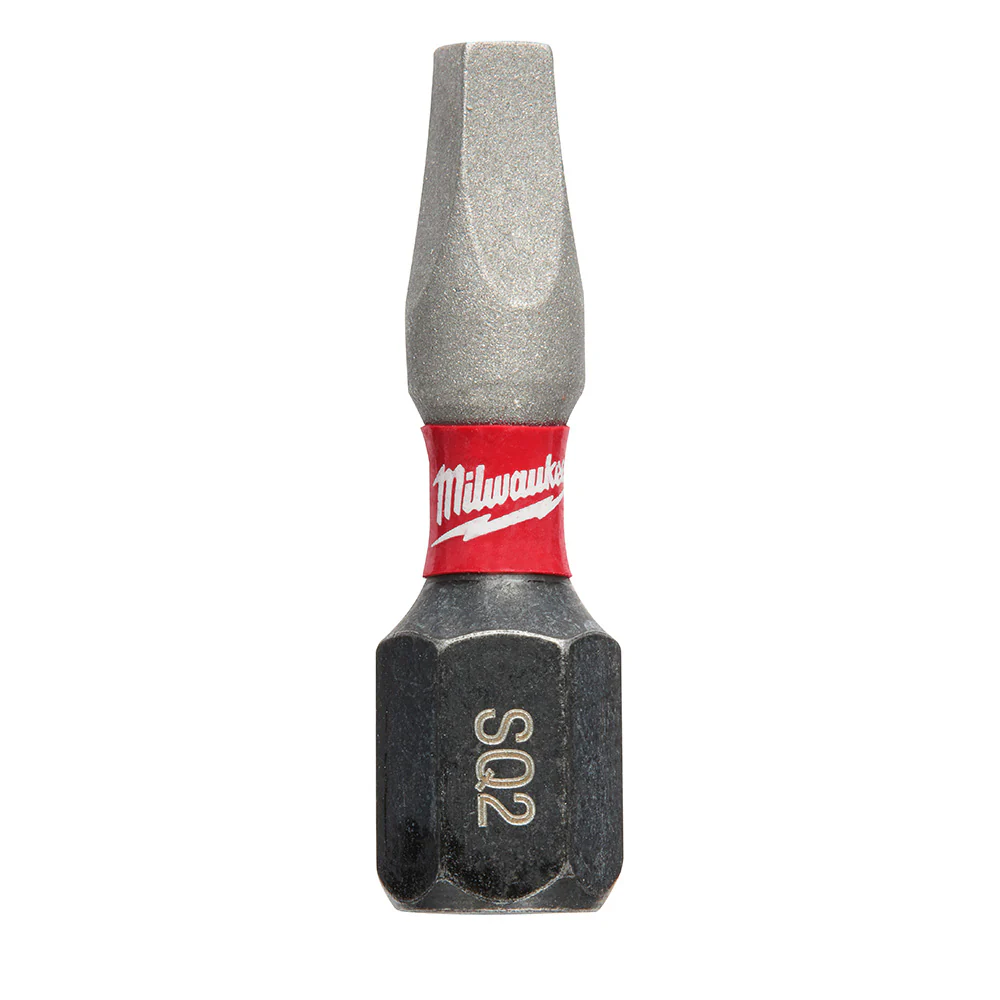 Milwaukee 48-32-4122 SHOCKWAVE™ Impact Square Recess #2 Insert Bits (25 Pack) - Moutools