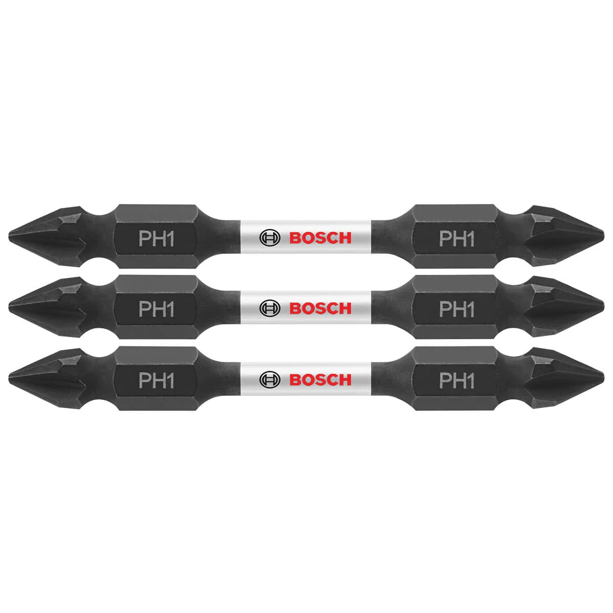 Bosch ITDEPH12503 3 pc. Impact Tough 2.5 In. Phillips #1 Double-Ended Bits - Moutools