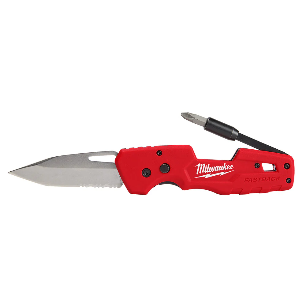 Milwaukee 48-22-1540 FASTBACK 5-in-1 Folding Pocket Knife - Moutools