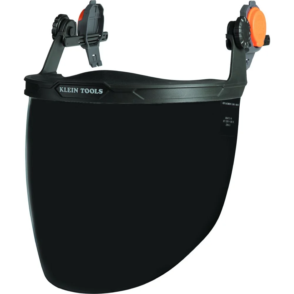 Klein 60473 Face Shield, Safety Helmet and Cap-Style Hard Hat, Gray Tint - Moutools