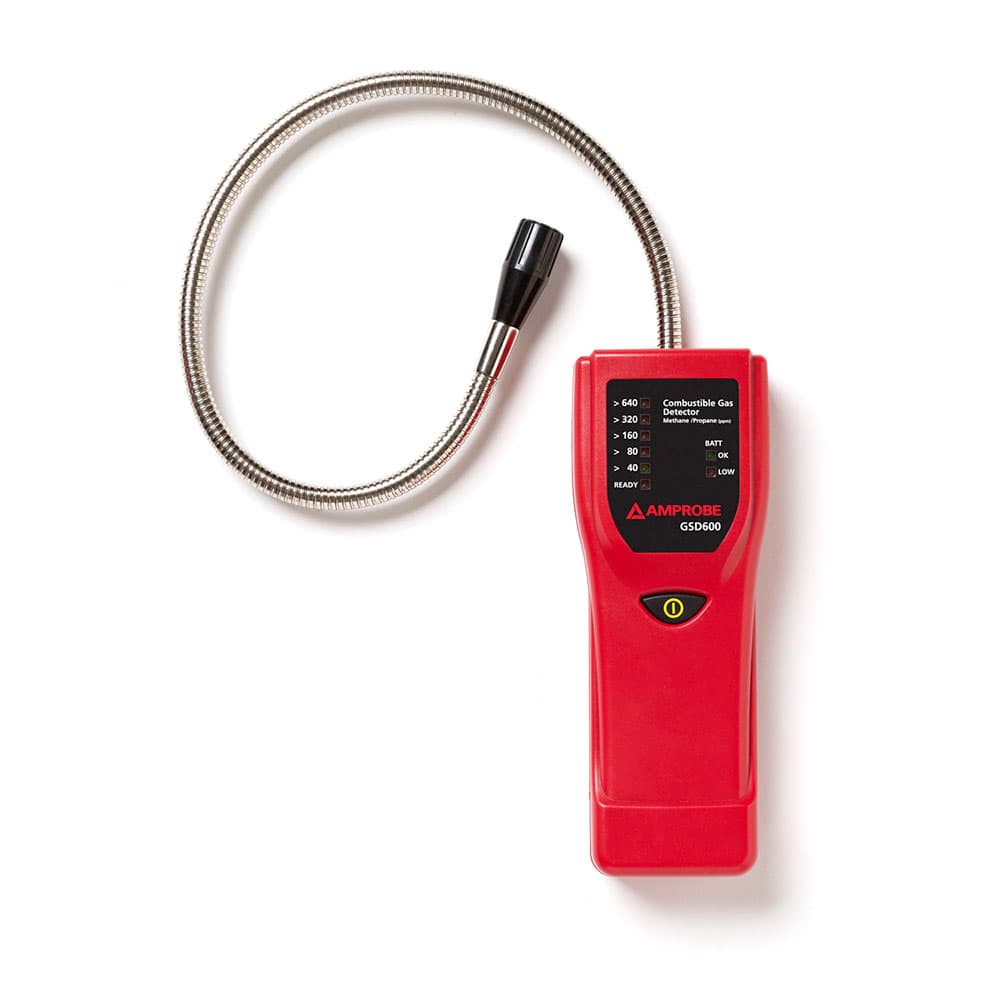 Amprobe 3311832 GSD600 Gas Leak Detector with Flexible Probe for Methane and Propane - Moutools