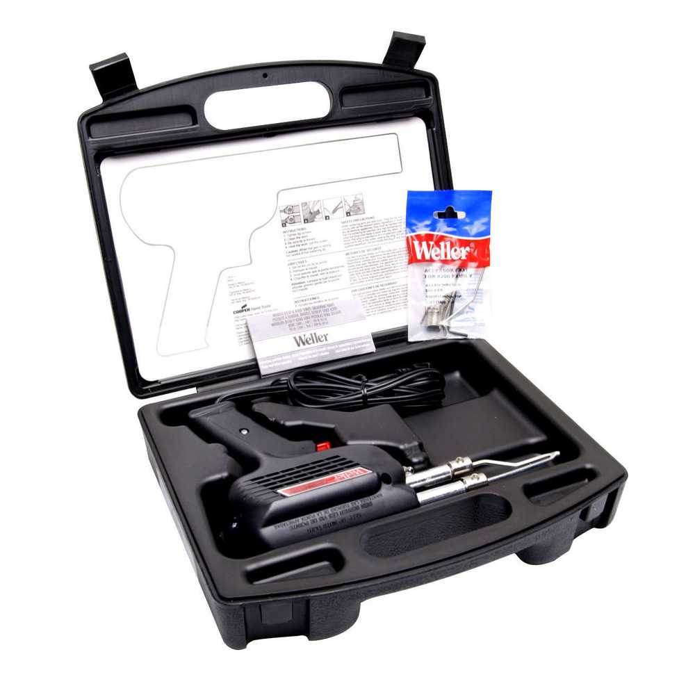 Weller D550PK Soldering Gun Kit, Professional, 260/200W, 120V - Moutools