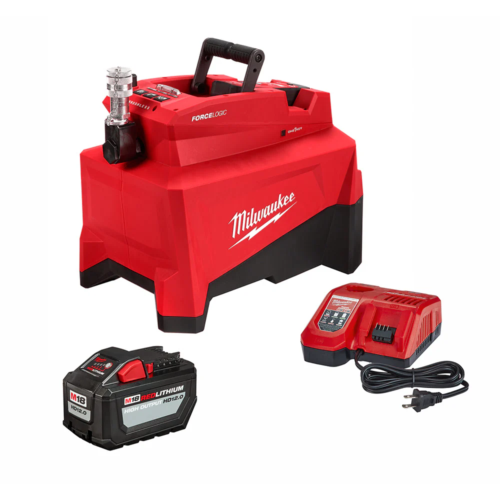 Milwaukee 2774-21HD M18 FORCE LOGIC 10,000psi Hydraulic Pump Kit - Moutools