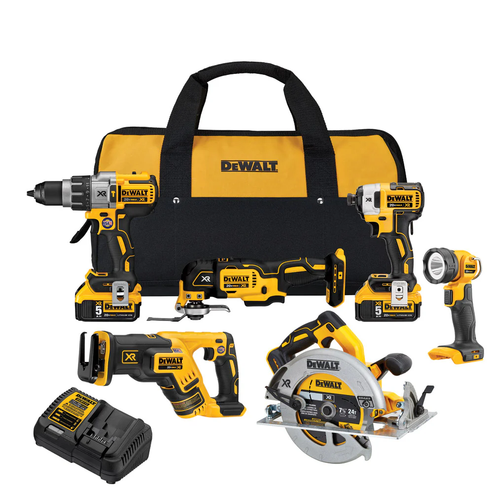 DeWalt DCK694P2 20V MAX XR LI-Ion 6-Tool Combo Kit - Moutools