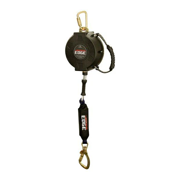 Falltech 727620LE 20' SRL, Glass-filled Nylon Housing, Galvanized Cable, Carabiner - Moutools