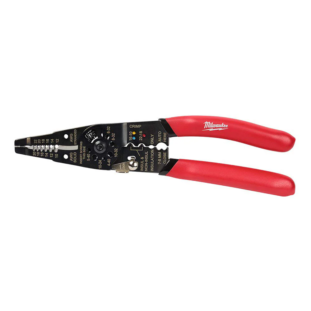 Milwaukee 48-22-6579 Multi Purpose Wire Stripper with Crimper - Moutools