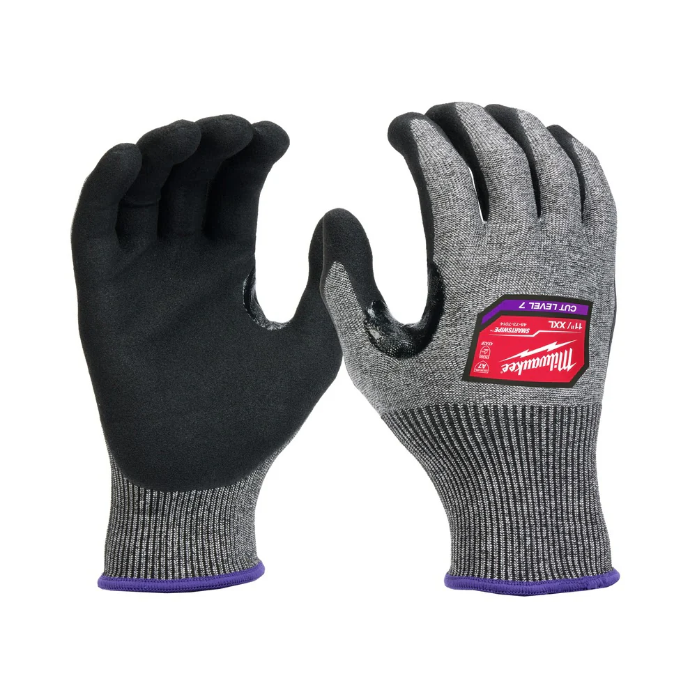 Milwaukee 48-73-7014 Cut Level 7 High-Dexterity Nitrile Dipped Gloves - XXL - Moutools