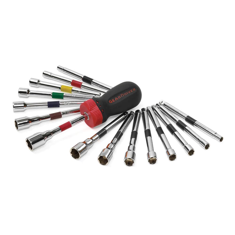 GearWrench 8916D 16 Pc. SAE/Metric Ratcheting Nutdriver Set - Moutools