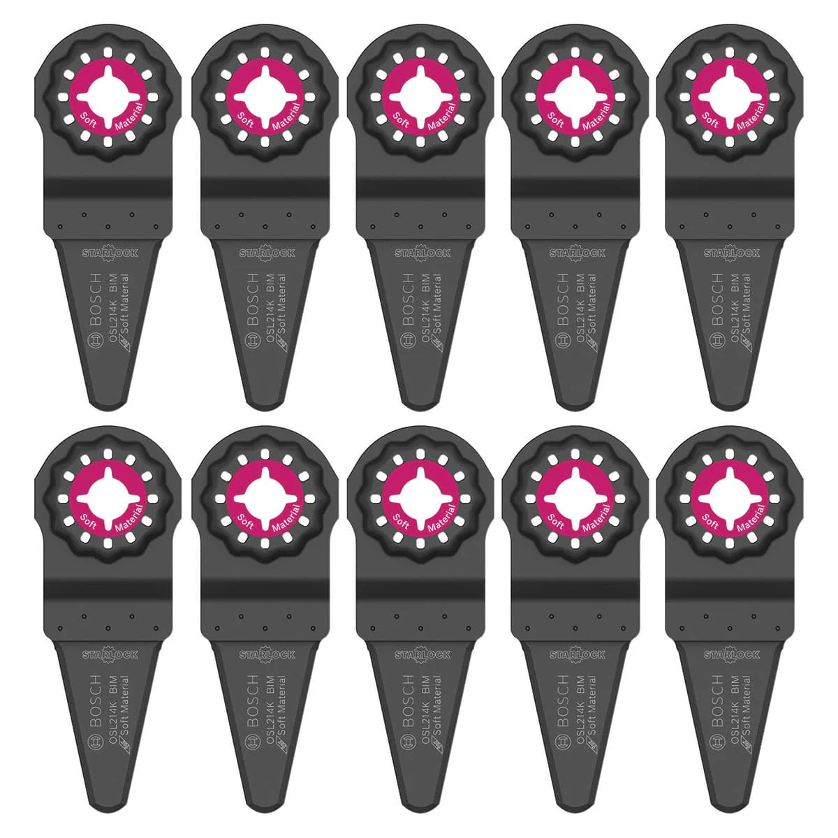Bosch OSL214K-10 2-1/4 In. Starlock Caulk Knife Blade 10 pk. - Moutools