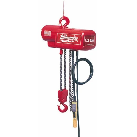 Milwaukee 9567 1 Ton Electric Chain Hoist - 15 ft. - Moutools